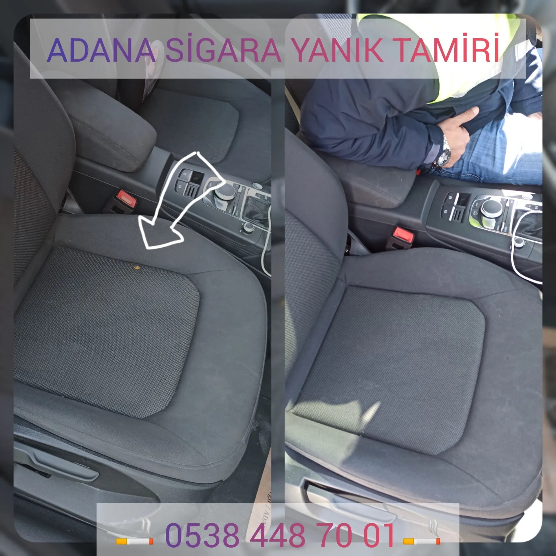 Araç içi sigara yanığı tamiri